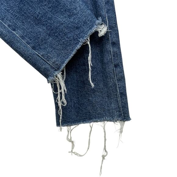 Levi’s Wedge Straight High Waisted Jeans 28 Distressed Button Fly - Picture 5 of 7